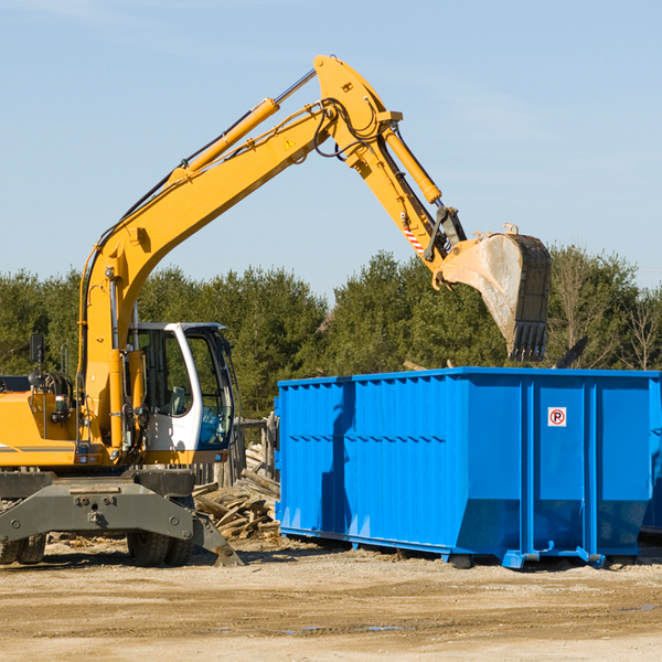 can i choose the location where the residential dumpster will be placed in Mishicot WI